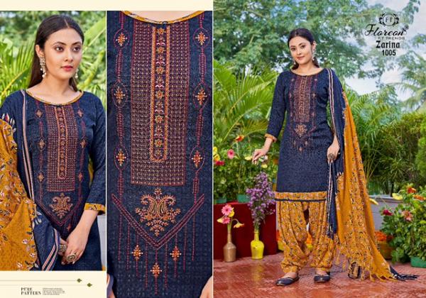 Floreon Zarina Pure Cotton Designer Exclusive Dress Material
